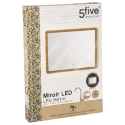Miroir Rectangulaire 66x47 Bambou LED 5Five -Jardisia Soldes Boutique miroir rectangulaire 66x47 bambou led 5five 4