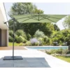Parasol Décentré Carré Manoa Vert Olive Hespéride -Jardisia Soldes Boutique parasol decentre carre manoa vert olive hesperide