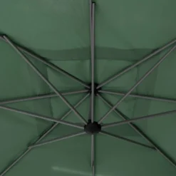 Parasol Décentré Carré Manoa Vert Olive Hespéride -Jardisia Soldes Boutique parasol decentre carre manoa vert olive hesperide 4