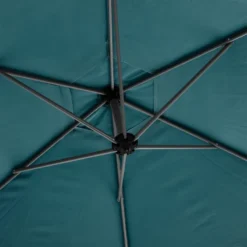 Parasol Décentré Rond Manoa Bleu Canard Hespéride -Jardisia Soldes Boutique parasol decentre rond manoa bleu canard hesperide 2