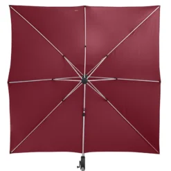 Parasol Déporté Carré Equador Bordeaux Hespéride -Jardisia Soldes Boutique parasol deporte carre equador bordeaux hesperide 3