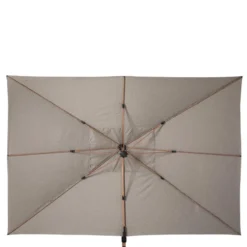 Parasol Déporté Rectangulaire Soly Honey Et Noisette Hespéride -Jardisia Soldes Boutique parasol deporte rectangulaire soly honey noisette hesperide 2