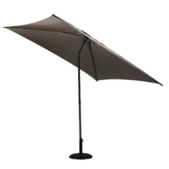 Parasol Droit Carré 2,5x2,5m Soya Taupe Hespéride -Jardisia Soldes Boutique parasol droit carre 25x25m soya taupe hesperide 2