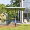 Parasol Droit Carré 2,5x2,5m Soya Vert Olive Hespéride -Jardisia Soldes Boutique parasol droit carre 25x25m soya vert olive hesperide