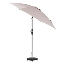 Parasol Droit Rond 2,7m Sisko Taupe Hespéride -Jardisia Soldes Boutique parasol droit rond 27m sisko taupe hesperide 2