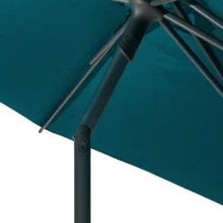Parasol Droit Rond 2,7m Soya Bleu Canard Hespéride -Jardisia Soldes Boutique parasol droit rond 27m soya bleu canard hesperide 5