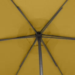 Parasol Droit Rond 2,7m Soya Jaune Moutarde Hespéride -Jardisia Soldes Boutique parasol droit rond 27m soya jaune moutarde hesperide 3