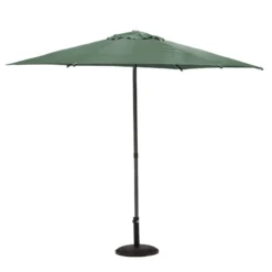 Parasol Droit Rond 2,7m Soya Vert Olive Hespéride -Jardisia Soldes Boutique parasol droit rond 27m soya vert olive hesperide 1