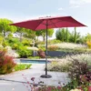 Parasol Mat Central 2x3 M Loompa Bordeaux Hespéride -Jardisia Soldes Boutique parasol mat central 2x3 m loompa bordeaux hesperide