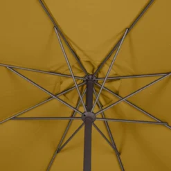 Parasol Mat Central Rond 3m Loompa Moutarde Hespéride -Jardisia Soldes Boutique parasol mat central rond 3m loompa moutarde hesperide 4