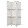 Paravent Bois 3 étagères Blanc Atmosphera -Jardisia Soldes Boutique paravent bois 3 etageres blanc atmosphera