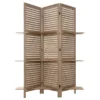 Paravent Bois 3 étagères Bois Atmosphera -Jardisia Soldes Boutique paravent bois 3 etageres bois atmosphera