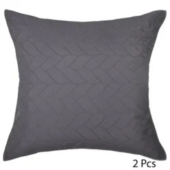 PARURE LIT 2 P. TRESSES DESSUS LIT 2 TAIES GRIS ATMOSPHERA -Jardisia Soldes Boutique parure lit 2 p tresses dessus lit 2 taies gris atmosphera 2