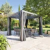 Pergola Carrée 3,6x3,6m Evora Graphite Hespéride -Jardisia Soldes Boutique pergola carree 36x36m evora graphite hesperide