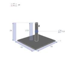 Pied De Parasol Plaque 20 Kg Anthracite Hespéride 11 Pied De Parasol Plaque 20 Kg Anthracite Hespéride -Jardisia Soldes Boutique pied de parasol plaque 20 kg anthracite hesperide 4
