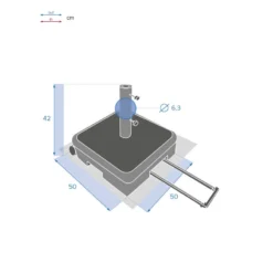 Pied De Parasol Valise à Roulettes Lostano 40kg Hespéride -Jardisia Soldes Boutique pied de parasol valise roulettes lostano 40kg hesperide 5
