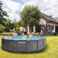 Piscine Tubulaire Baltik D 4.57 M H 1.22 M Intex -Jardisia Soldes Boutique piscine tubulaire baltik d 457 m h 122 m intex 2