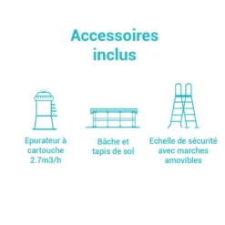 Piscine Tubulaire Ronde Intex 4,57 X 1,22 M Avec Accessoires Intex -Jardisia Soldes Boutique piscine tubulaire ronde intex 457 x 122 m avec accessoires intex 1