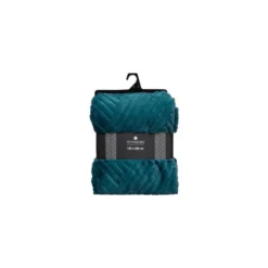 Plaid Géant 180x230 Fourrure Bleu Canard Atmosphera -Jardisia Soldes Boutique plaid geant 180x230 fourrure bleu canard atmosphera 2