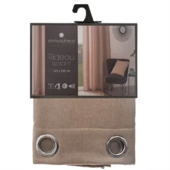 Rideau Isolant Tim Lin 140x260 Atmosphera -Jardisia Soldes Boutique rideau isolant tim lin 140x260 atmosphe 2
