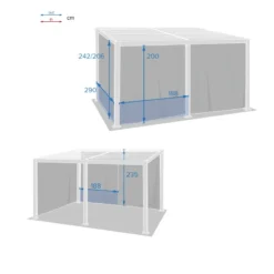 Rideaux Opaques Pour Tonnelle 4x3 M Avila Hespéride -Jardisia Soldes Boutique rideaux opaques pour tonnelle 4x3 m avila hesperide 2