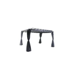 Rideaux Opaques Pour Tonnelle Belize 3,8x3m Hespéride -Jardisia Soldes Boutique rideaux opaques pour tonnelle belize 38x3m hesperide 2