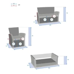Salon Bora-bora Terre Ombre 4 Places Hespéride -Jardisia Soldes Boutique salon bora bora terre ombre 4 places hesperide 3