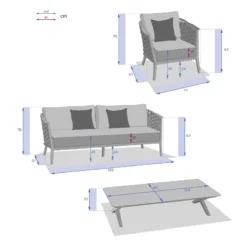 Salon De Jardin 5 Places Embruns Praline / Noisette Hespéride 14 Salon De Jardin 5 Places Embruns Praline / Noisette Hespéride -Jardisia Soldes Boutique salon de jardin 5 places embruns praline noisette hesperide 1 2