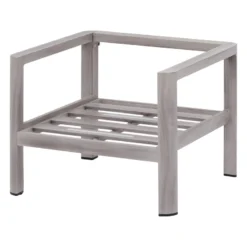 Salon De Jardin 5 Places Jauca Noisette / Gris Boisé Hespéride -Jardisia Soldes Boutique salon de jardin 5 places jauca noisette gris boise hesperide 1 7