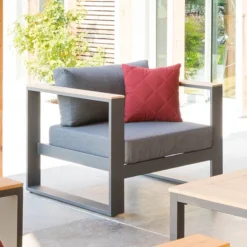 Salon De Jardin Emperia 5p En Aluminium Et Acacia Hespéride -Jardisia Soldes Boutique salon de jardin emperia 5p en aluminium et acacia hesperide 6