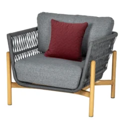 Salon De Jardin 5 Places Rubby Graphite Hespéride -Jardisia Soldes Boutique salon de jardin rubby graphite premium hesperide 4