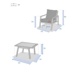 Salon Duo Extérieur Tiwi Acacia Hespéride -Jardisia Soldes Boutique salon duo exterieur tiwi acacia hesperide 3