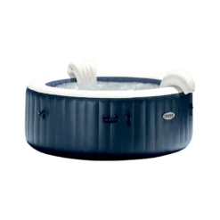 Spa Gonflable 6 Places Bulles Et Leds Blue Navy Intex -Jardisia Soldes Boutique spa gonflable bulles et leds 6 places blue navy intex 1