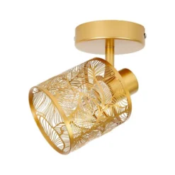 Spot Calathéa Métal Ajouré Doré Ostaria -Jardisia Soldes Boutique spot calathea metal ajoure dore ostaria 3