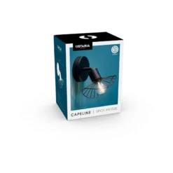 Spot Capeline En Métal Filaire Noir Ostaria -Jardisia Soldes Boutique spot capeline en metal filaire noir ostaria 2