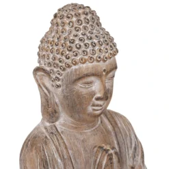 Statue Bouddha Effet Brossé H45 Atmosphera -Jardisia Soldes Boutique statue bouddha effet brosse h45 atmosphera 2