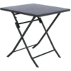 Table Carrée Pliante Greensboro 2p Graphite Hespéride -Jardisia Soldes Boutique table carree greensboro graphite