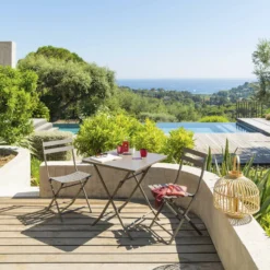 Table Carrée Pliante Greensboro 2p Tonka Hespéride -Jardisia Soldes Boutique table carree greensboro tonka hesperide 2