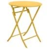 Table Ronde Pliante Greensboro 2p Jaune Moutarde Hespéride -Jardisia Soldes Boutique table de jardin ronde hesperide 60cm greensboro moutarde
