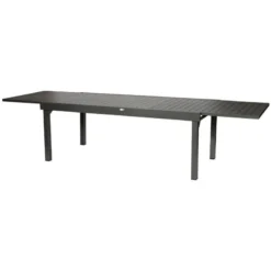 Table Rectangulaire Extensible Piazza 12 P. Graphite Hespéride -Jardisia Soldes Boutique table rectangulaire extensible piazza 12 personnes graphite hesperide 4