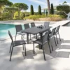 Table Rectangulaire Extensible Piazza 8 P. Graphite Hespéride -Jardisia Soldes Boutique table rectangulaire extensible piazza 8 personnes graphite hesperide