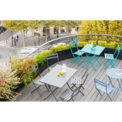 Table Rectangulaire Pliante Greensboro 4p Graphite Hespéride -Jardisia Soldes Boutique table rectangulaire greensboro 110x70cm graphite hesperide 3