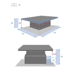Table Relevable Moorea Terre Ombre Hespéride -Jardisia Soldes Boutique table relevable moorea terre d ombre hesperide 5
