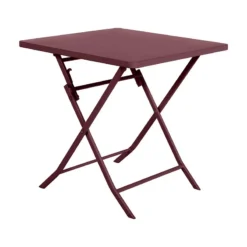 Table Carrée Pliante Greensboro 2p Bordeaux Hespéride