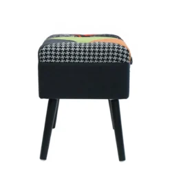 Tabouret Coffre Valise Patchwork Sur Pieds -Jardisia Soldes Boutique tabouret coffre valise patchwork sur pieds 5