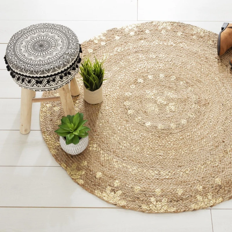 Tapis En Jute Rond Shine Atmosphera 4 Tapis En Jute Rond Shine Atmosphera – Image 2