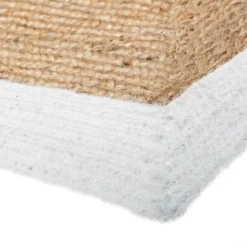 Tapis Jute Naturel Bord Blanc 120x170 Atmosphera -Jardisia Soldes Boutique tapis jute naturel bord blanc 120x170 atmosphera 3