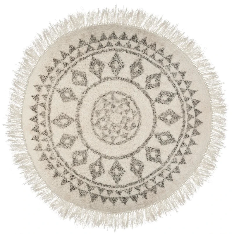 Tapis Rond à Franges D120 Cm Etnik Atmosphera 3 Tapis Rond à Franges D120 Cm Etnik Atmosphera
