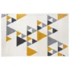 Tapis Triangle 120x170 Ilan Moutarde Atmosphera -Jardisia Soldes Boutique tapis triangle 120x170 ilan moutarde atmosphera