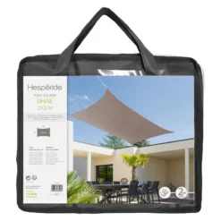 Toile Solaire 2x3m Shae Ardoise Hespéride -Jardisia Soldes Boutique toile solaire 2x3m shae ardoise hesperide 1 1